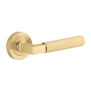 Iver Brunswick Door Lever Handle on Round Rose Passage gallery detail image