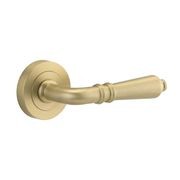 Iver Sarlat Door Lever Handle on Round Rose gallery detail image