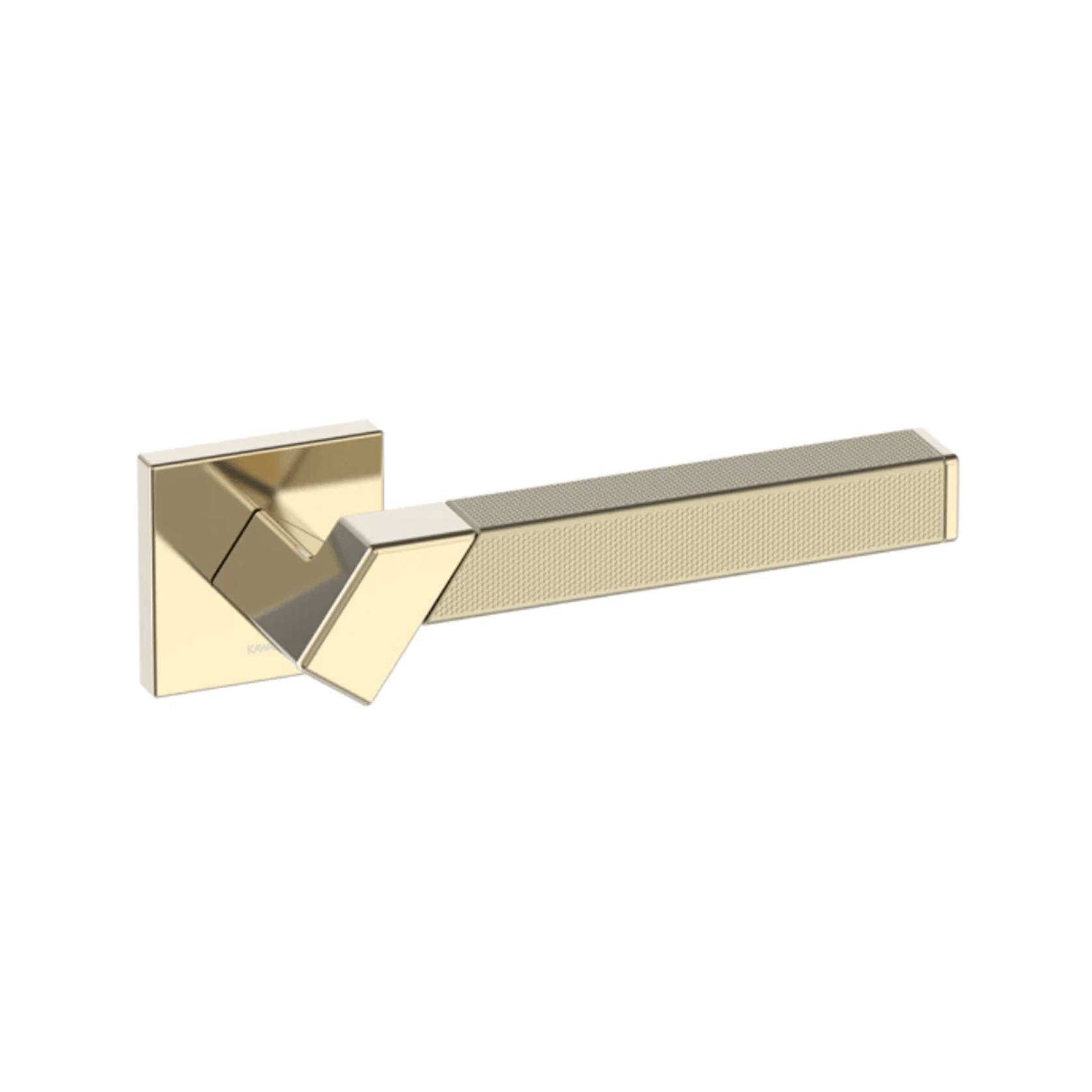 Kawajun Solid Brass and Triune Etched Door Leverset TBT gallery detail image