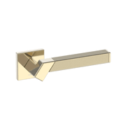 Kawajun Solid Brass and Triune Etched Door Leverset TBT gallery detail image