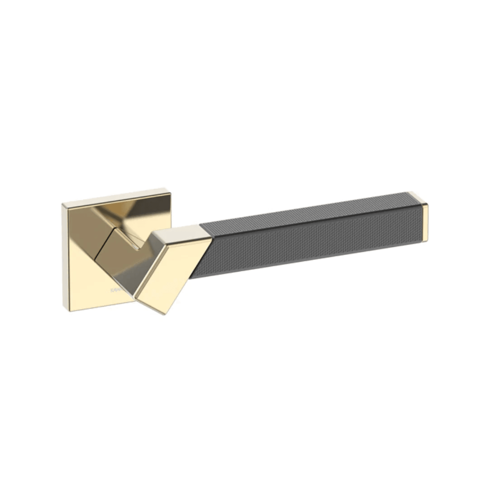 Kawajun Solid Brass and Triune Etched Door Leverset TBT gallery detail image