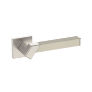 Kawajun Solid Brass and Leather Door Leverset TBT gallery detail image