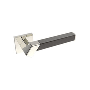 Kawajun Solid Brass and Weave Etched Door Leverset TBT gallery detail image