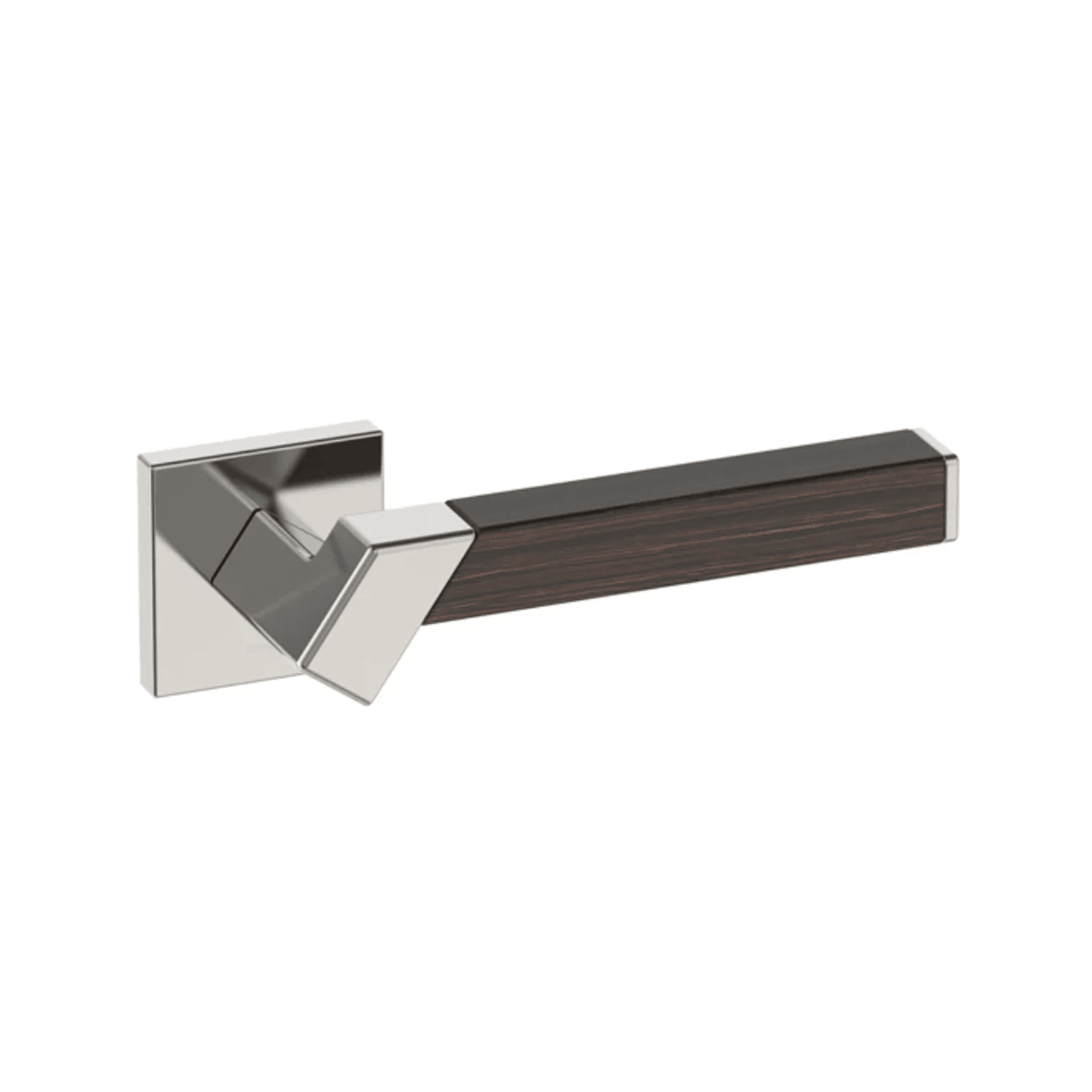 Kawajun Solid Brass and K-Wood Door Leverset TBT gallery detail image