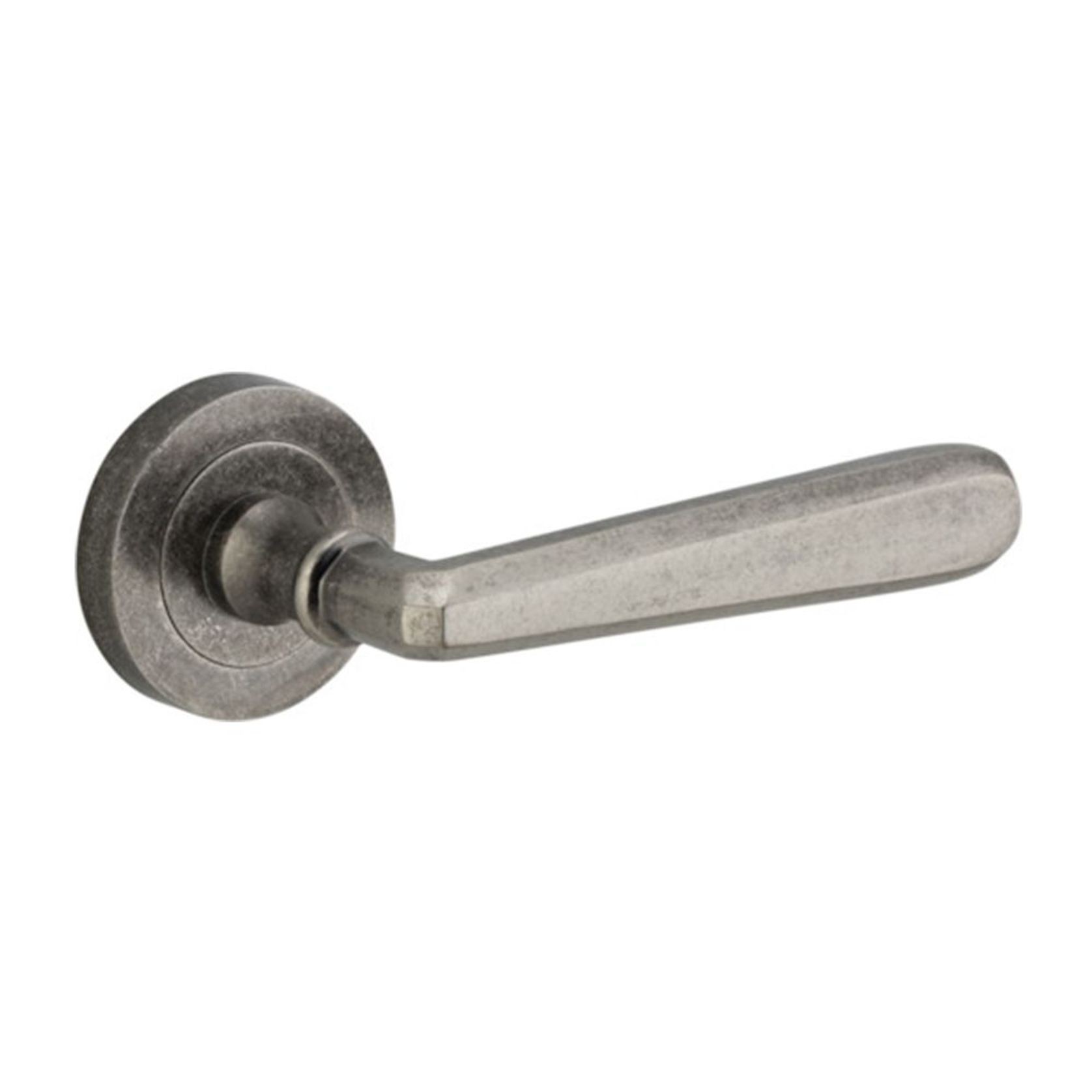 Iver Copenhagen Door Lever Handle on Round Rose gallery detail image