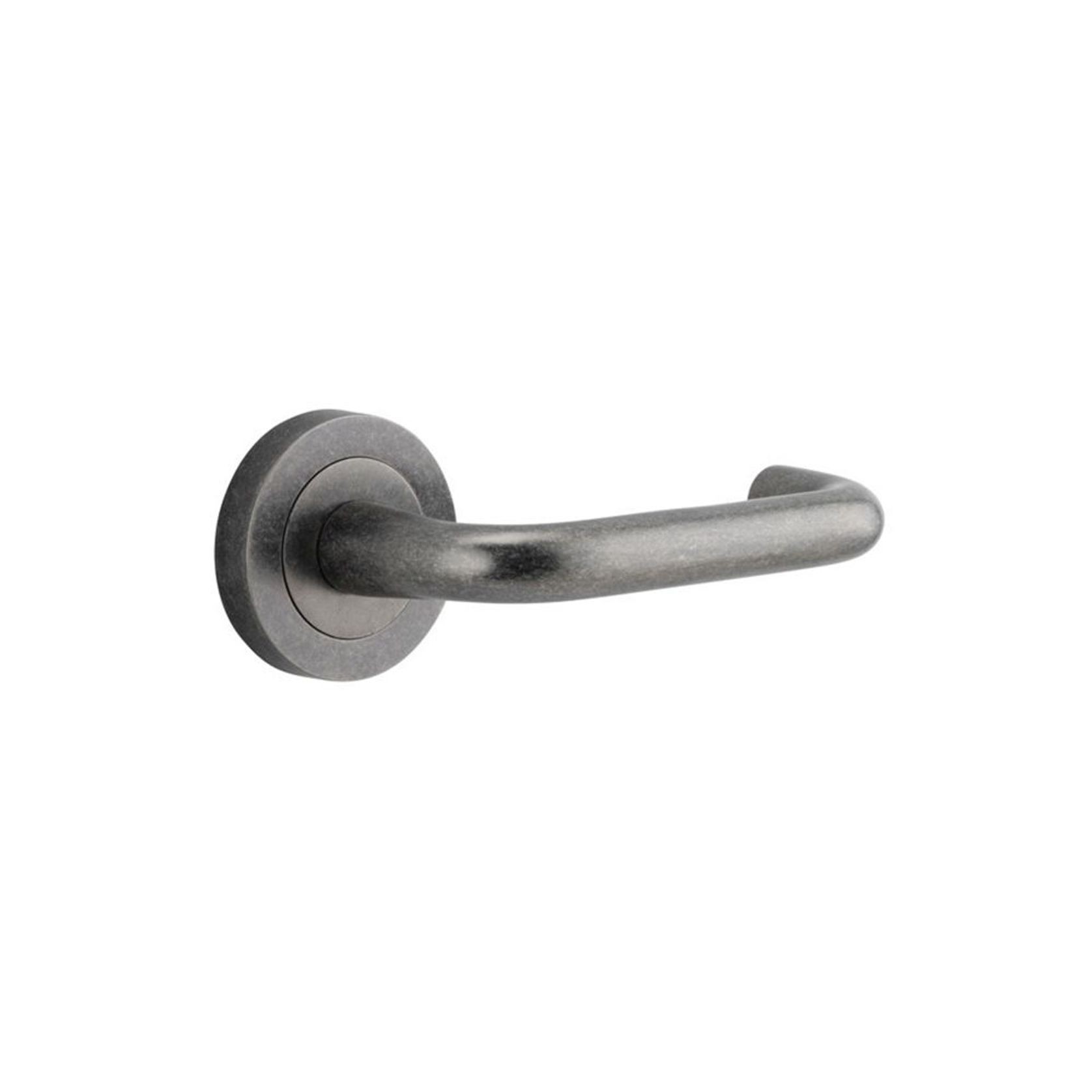 Iver Oslo Door Lever Handle On Round Rose Passage gallery detail image