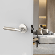 Flow Lever Handle In Matt Brushed Nickel gallery detail image