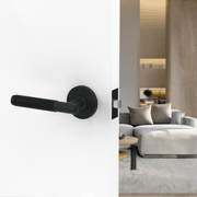 Flow Lever Handle In Matt Black gallery detail image