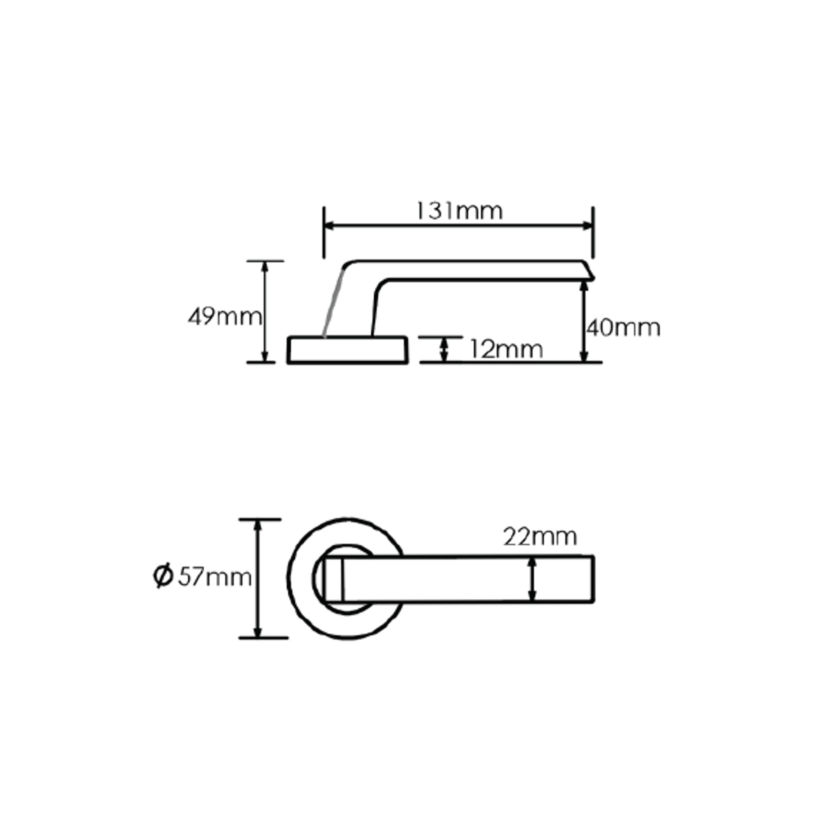 Schlage Form Series Kanso Door Lever gallery detail image