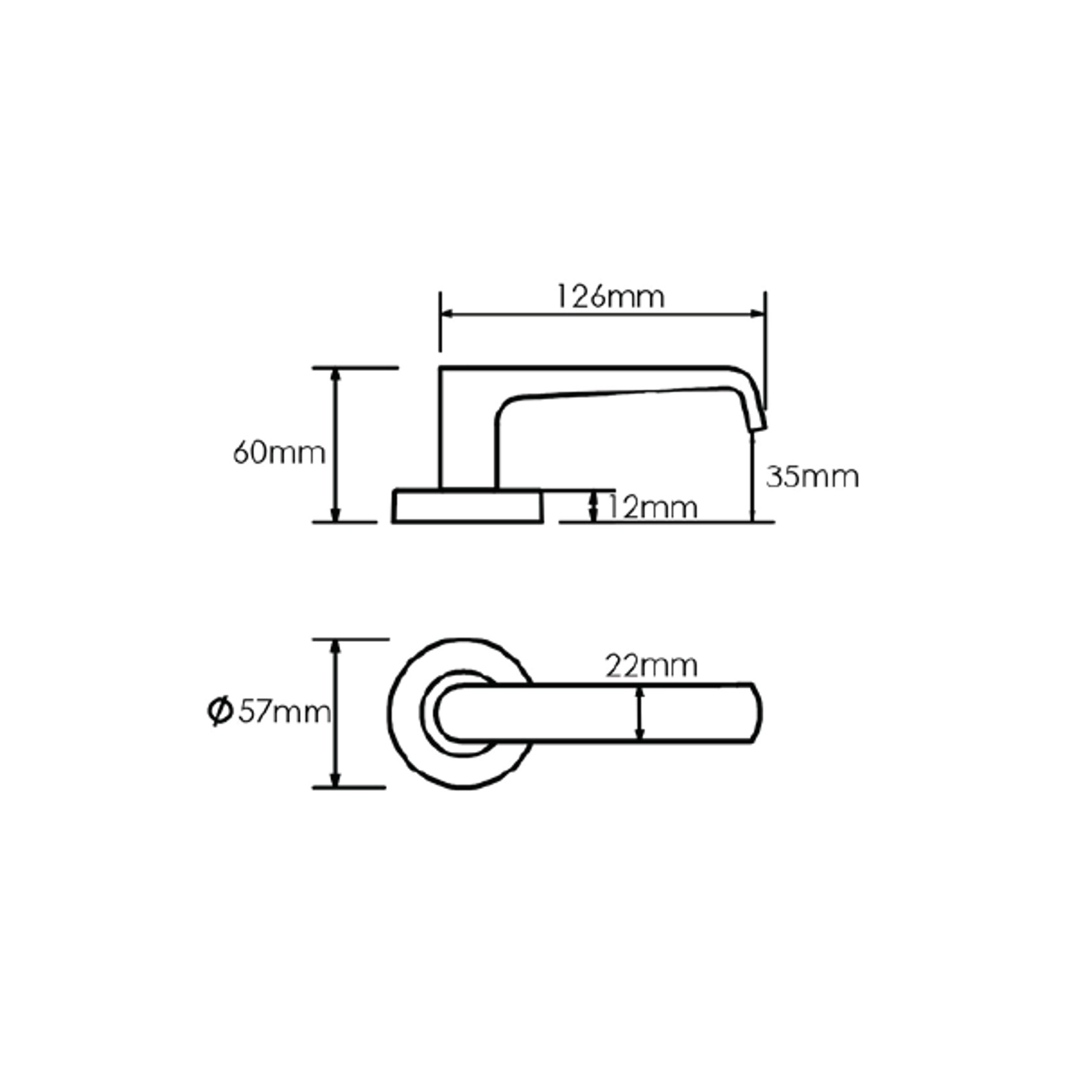 Schlage Form Series Telo Lever gallery detail image