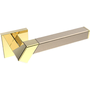 Kawajun Solid Brass and Weave Etched Door Leverset TBT gallery detail image