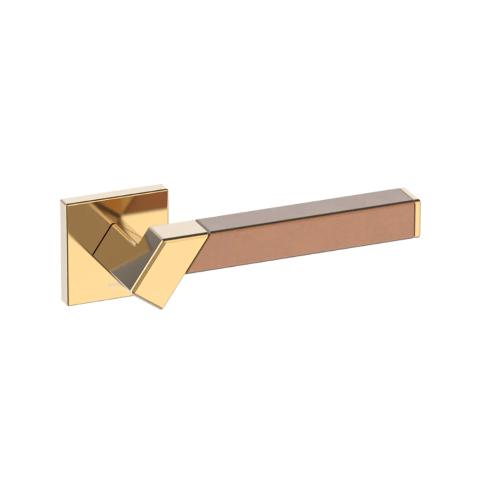 Kawajun Solid Brass and Vertigo Door Leverset TBT gallery detail image