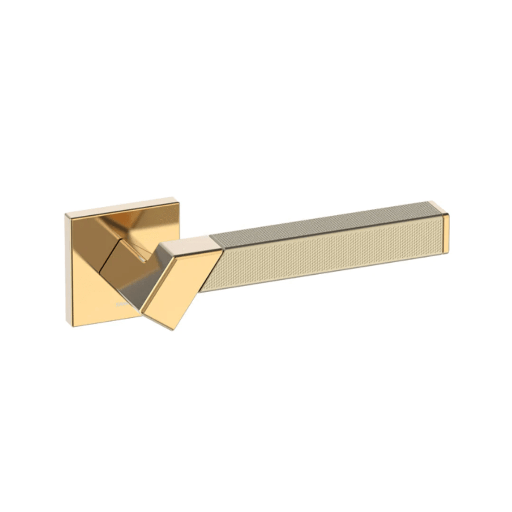 Kawajun Solid Brass and Triune Etched Door Leverset TBT gallery detail image