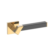 Kawajun Solid Brass and Triune Etched Door Leverset TBT gallery detail image