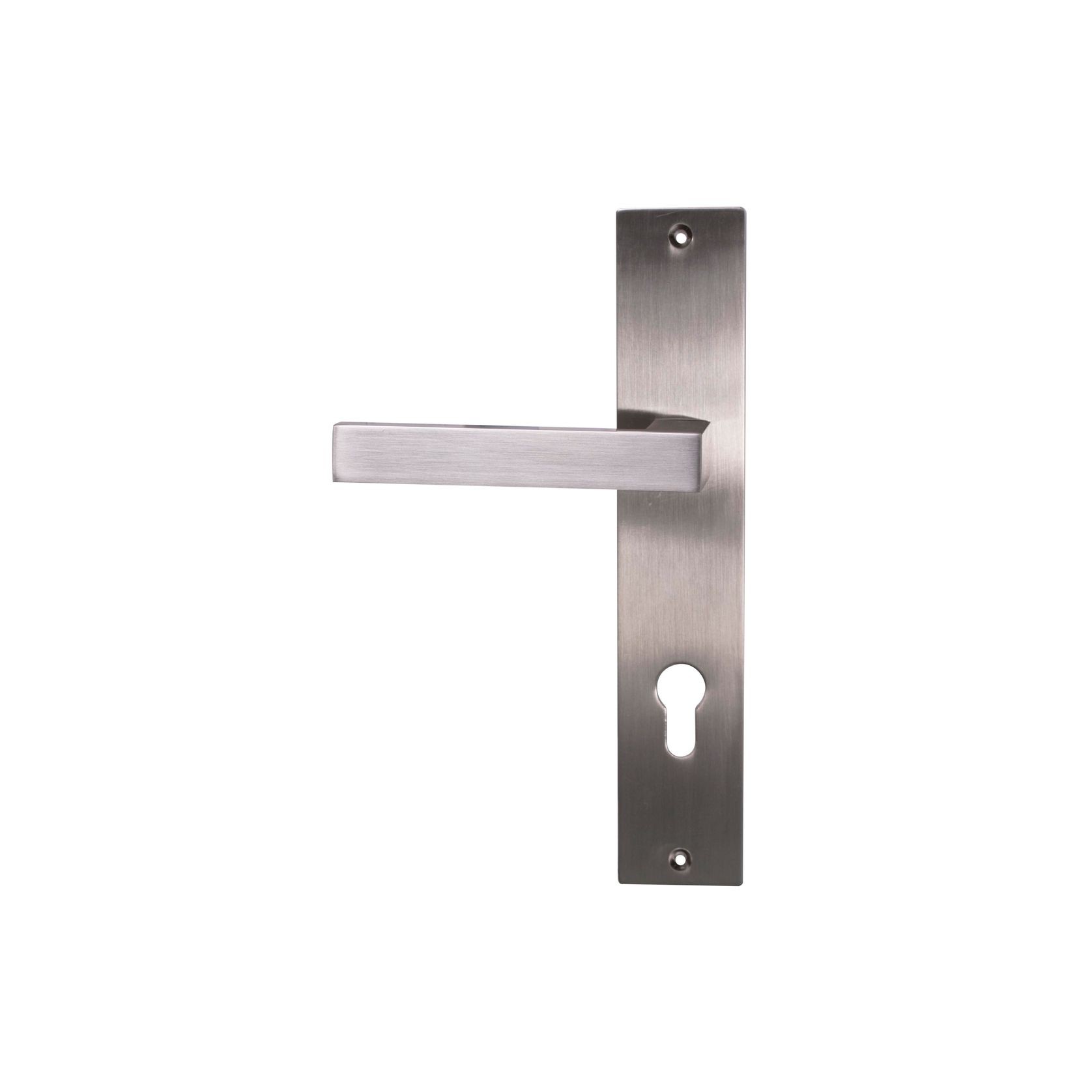 Savona Euro Profile Lever Handle Satin Nickel gallery detail image