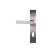 Savona Euro Profile Lever Handle Satin Nickel gallery detail image