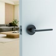 Loft Lever Handle In Nickel Graphite gallery detail image