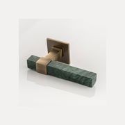 Joseph Giles - Collett Solid Brass & Marble Door Lever gallery detail image