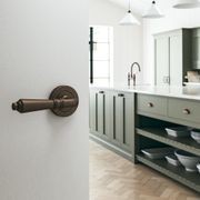 Iver Sarlat Door Lever Handle on Round Rose gallery detail image