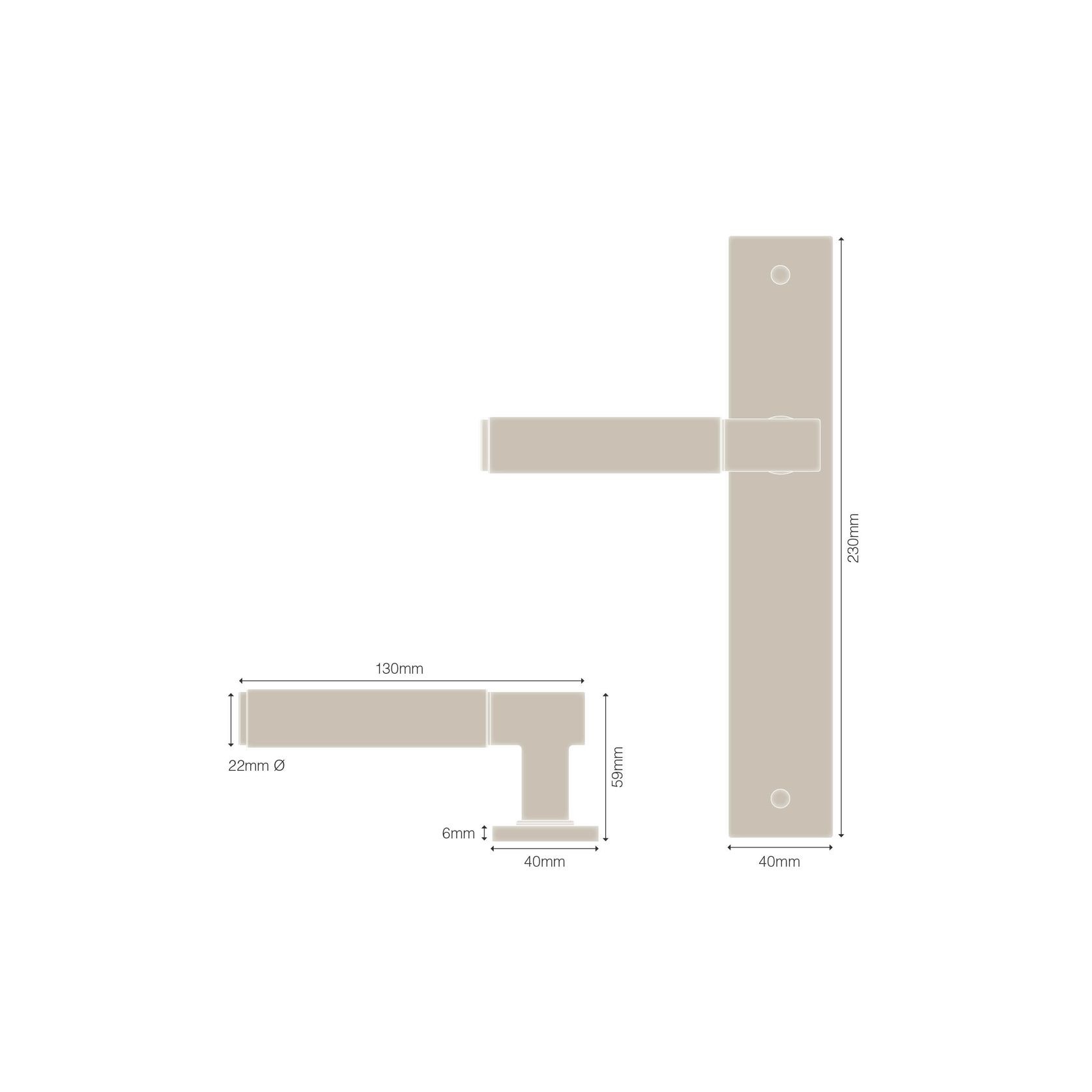 Linear Longplate Handle from the NIDO Collection gallery detail image