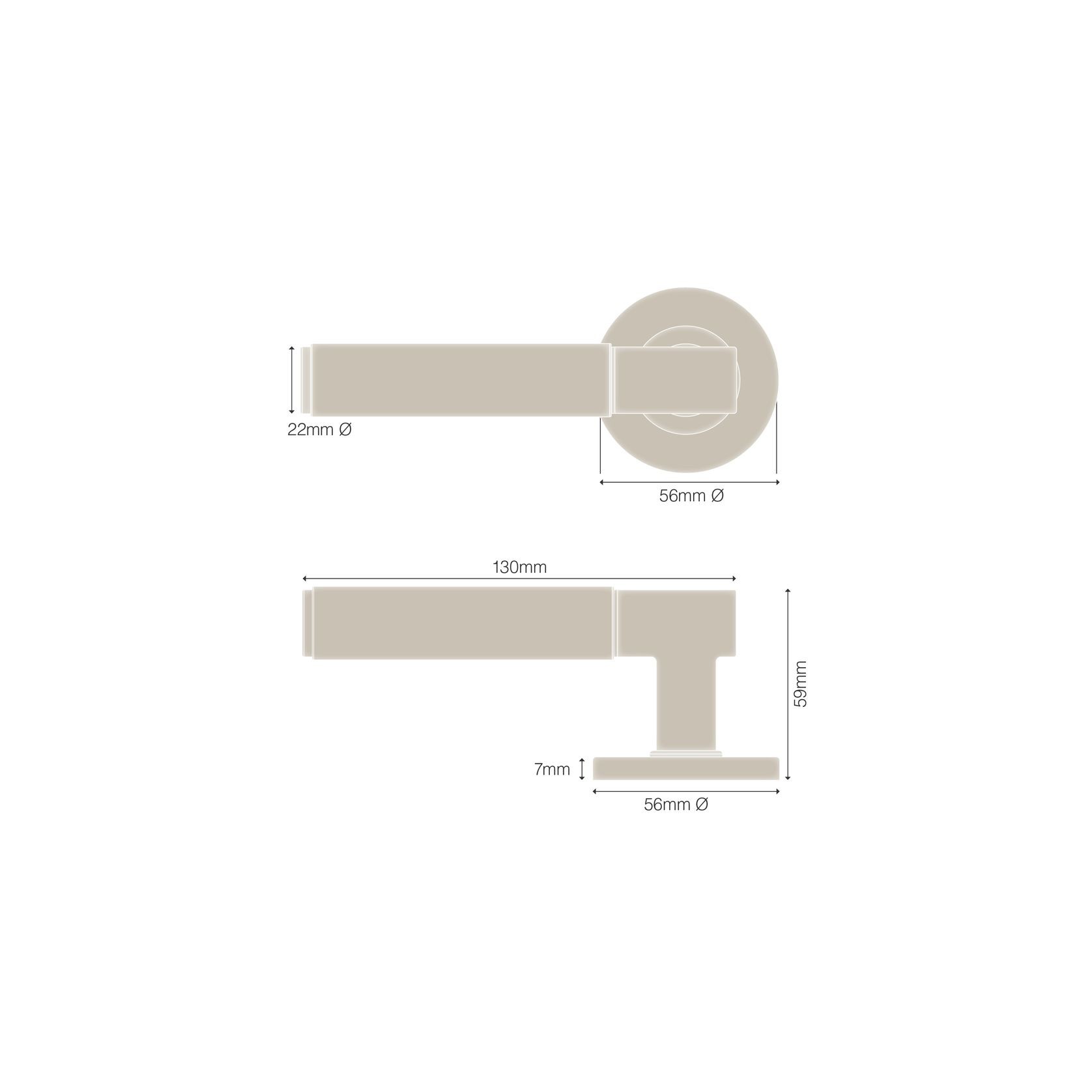 Linear Lever Set from the NIDO Collection  gallery detail image