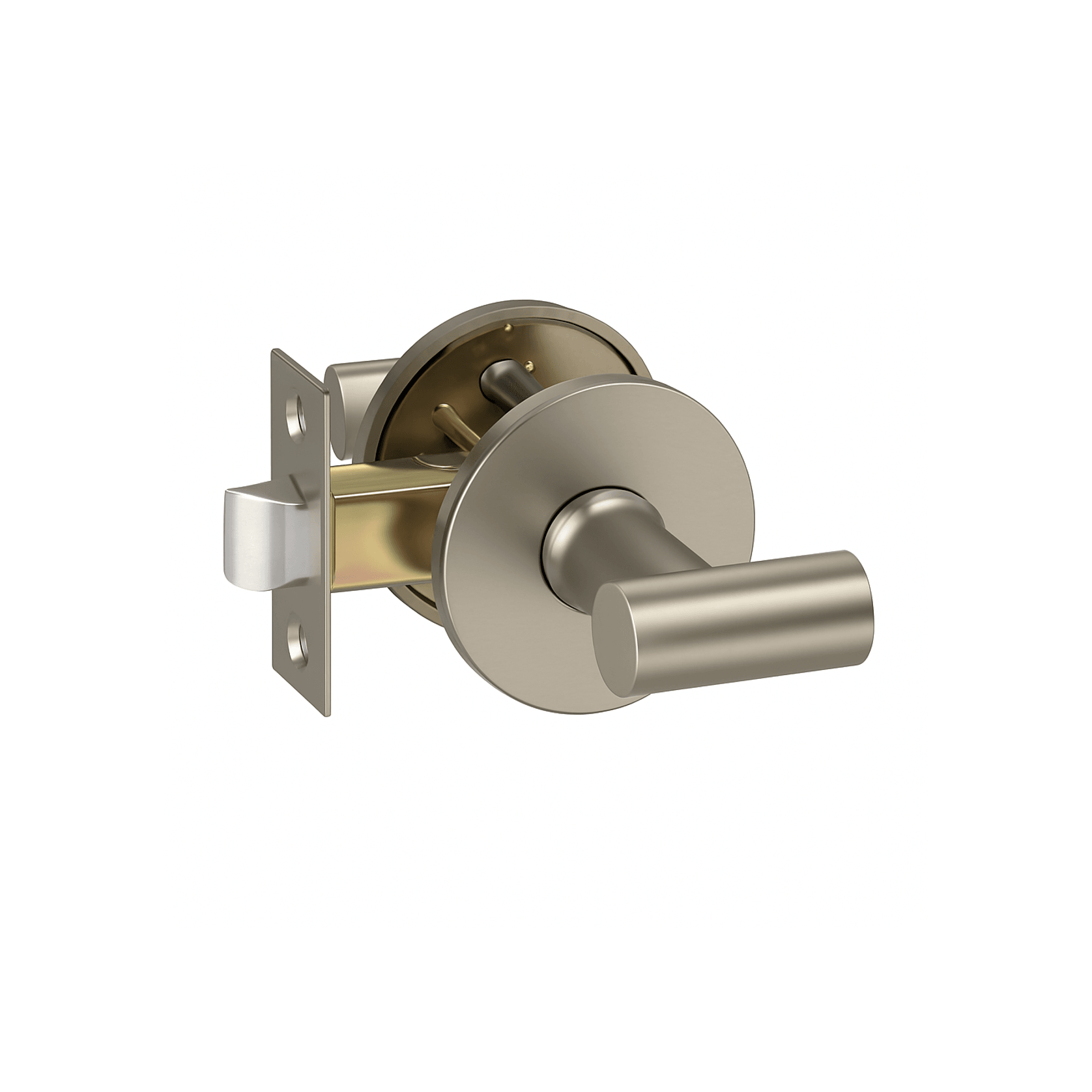 Round Low-Profile Rose in MBN finish with Linea Lever gallery detail image