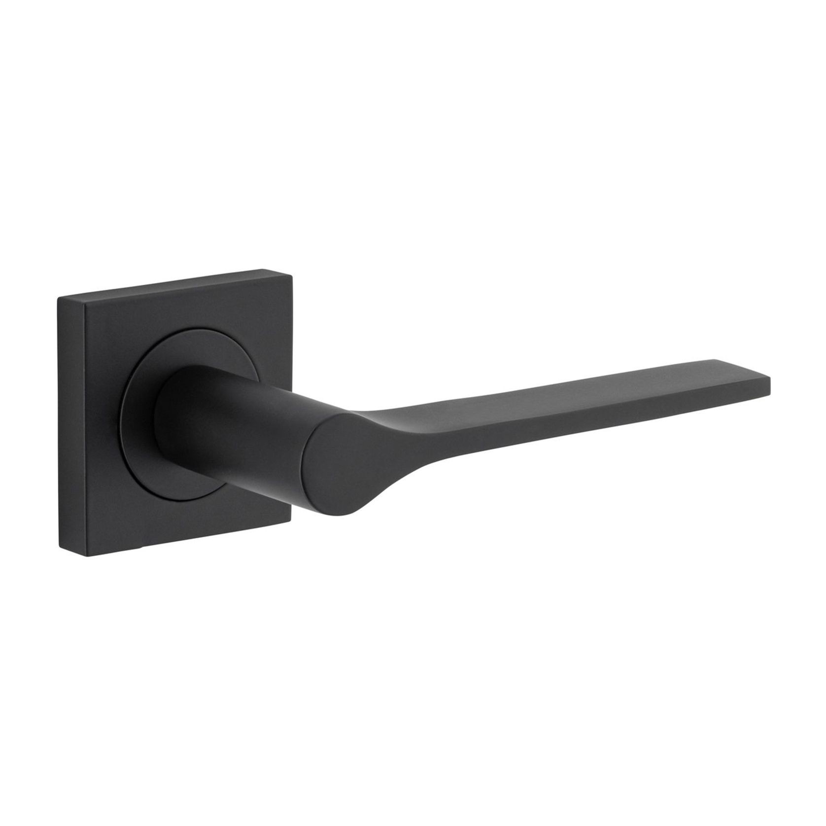 Iver Como Door Lever Handle on Square Rose Passage gallery detail image