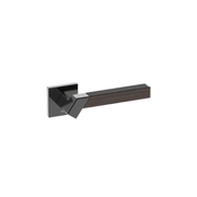 Kawajun Solid Brass and K-Wood Door Leverset TBT gallery detail image