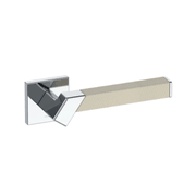 Kawajun Solid Brass and Leather Door Leverset TBT gallery detail image