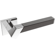 Kawajun Solid Brass and Weave Etched Door Leverset TBT gallery detail image