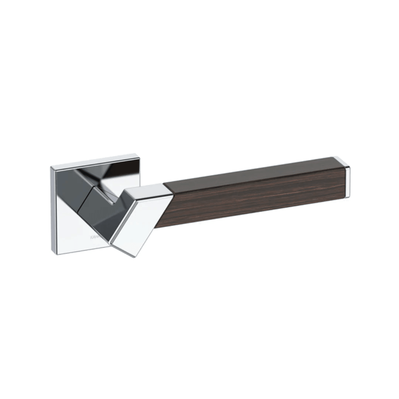 Kawajun Solid Brass and K-Wood Door Leverset TBT gallery detail image