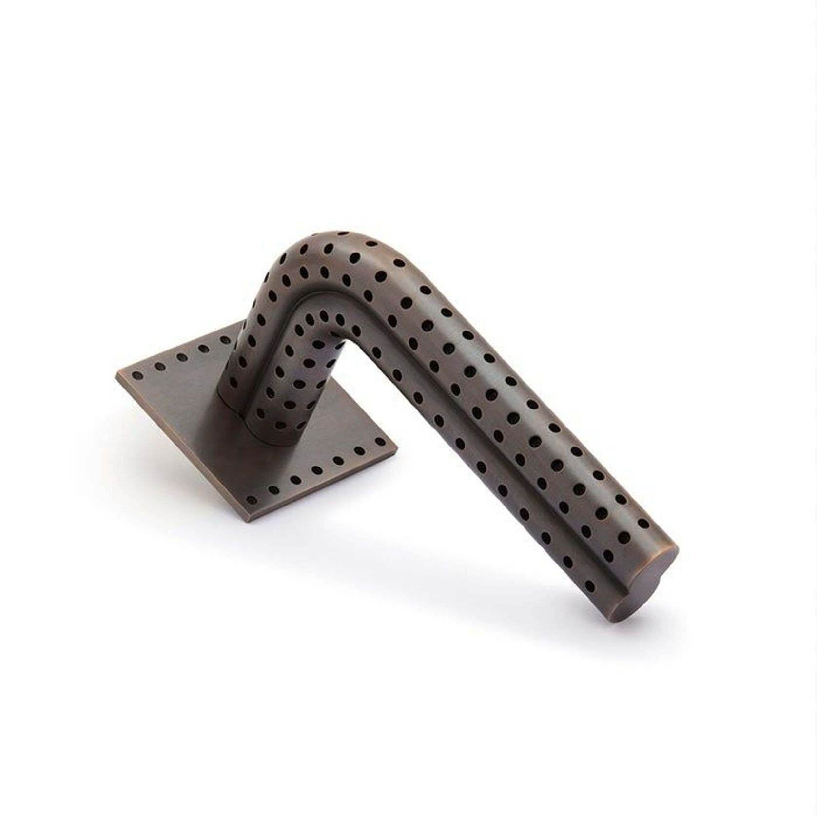 Stardust Perforated Lever Handle on Rose gallery detail image