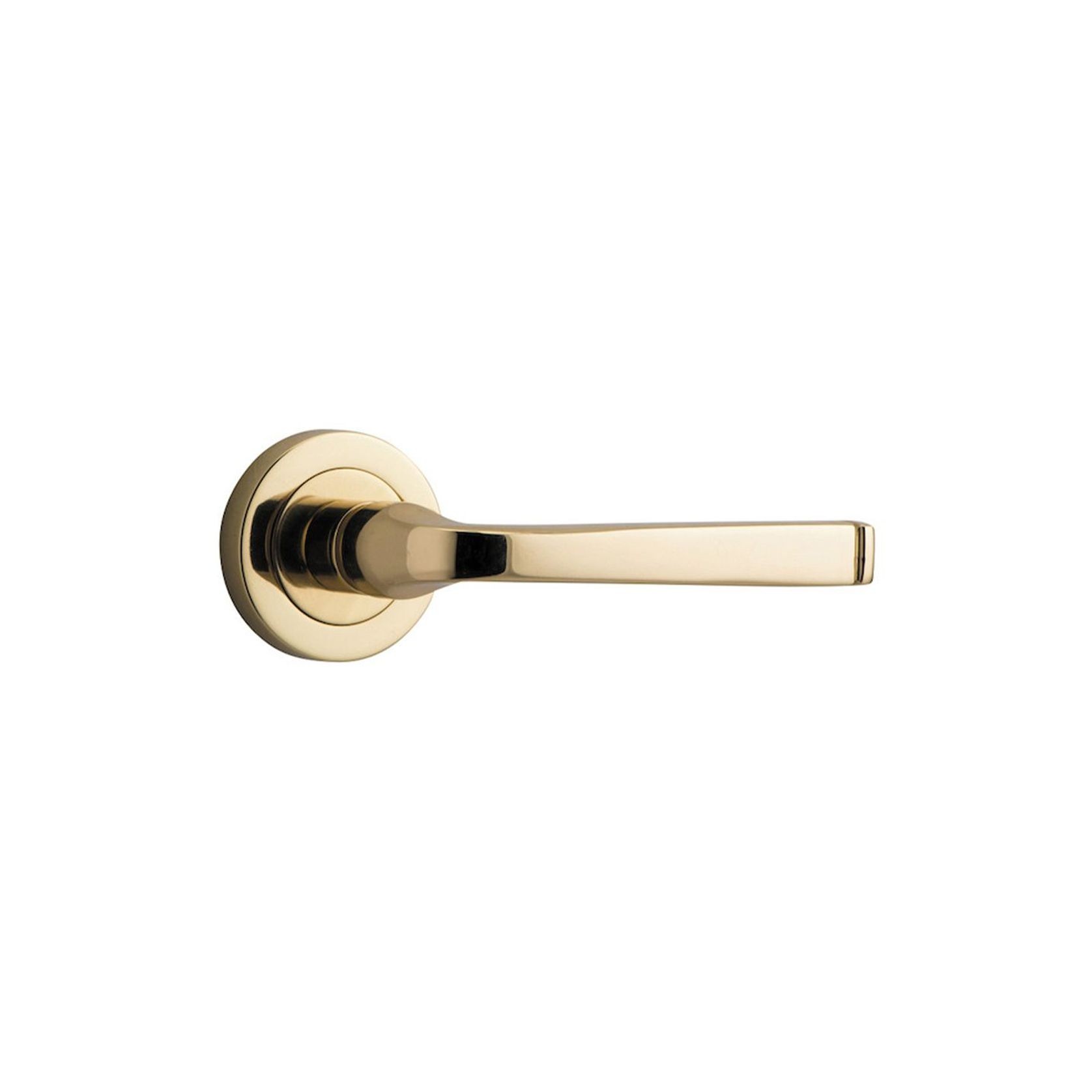 Iver Annecy Door Lever Handle on Round Rose gallery detail image