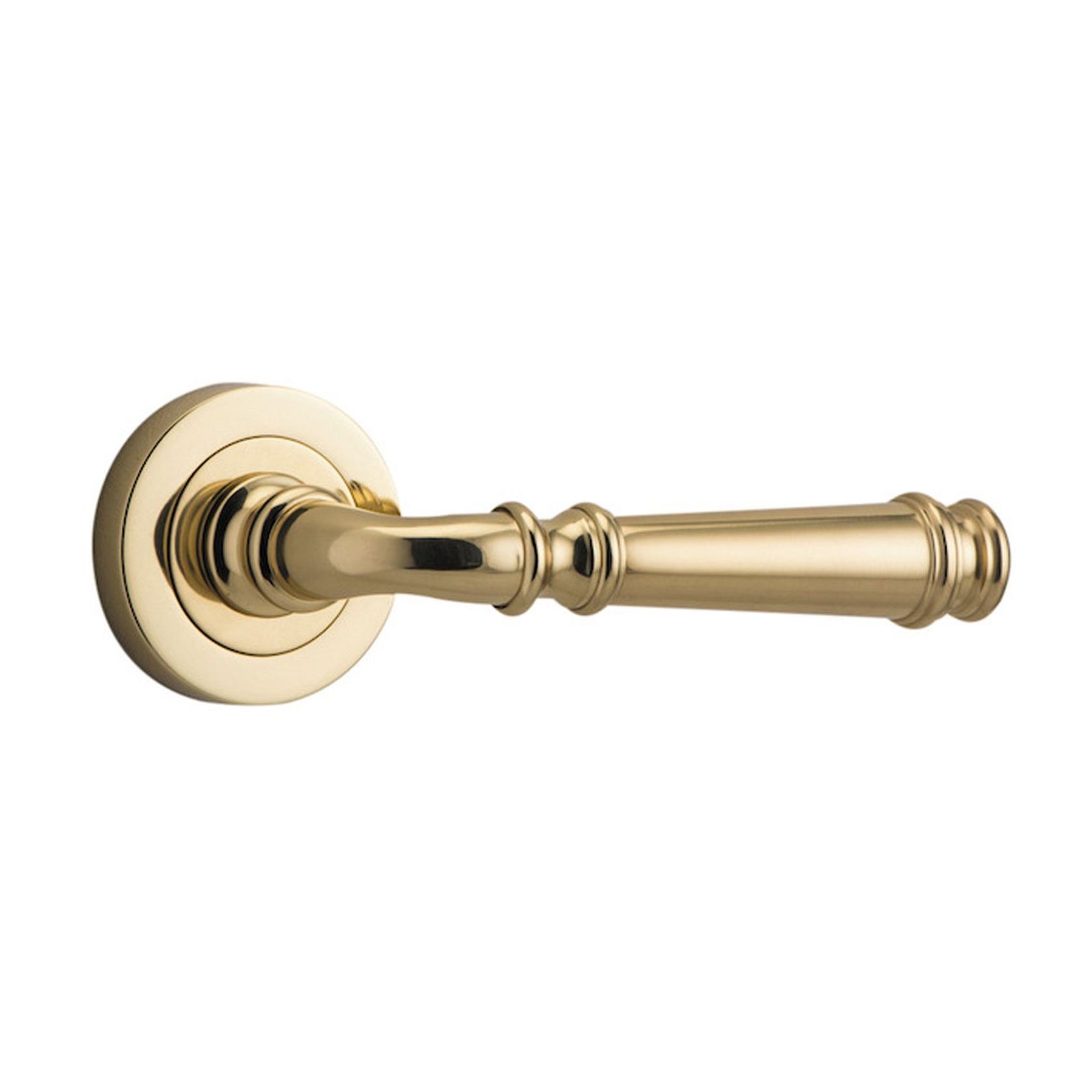 Iver Verona Door Lever Handle on Round Rose gallery detail image