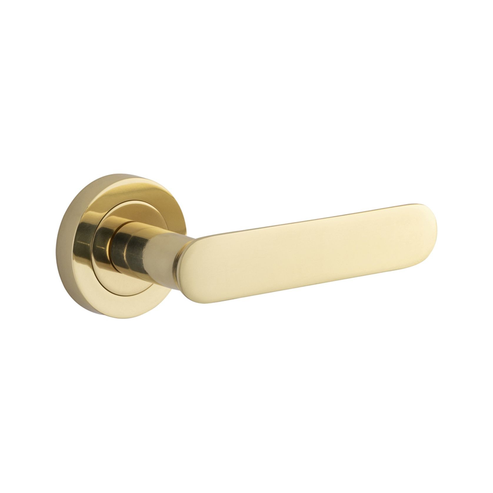 Iver Bronte Door Lever on Round Rose Passage gallery detail image