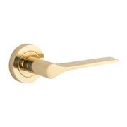Iver Como Door Lever Handle on Round Rose Passage gallery detail image