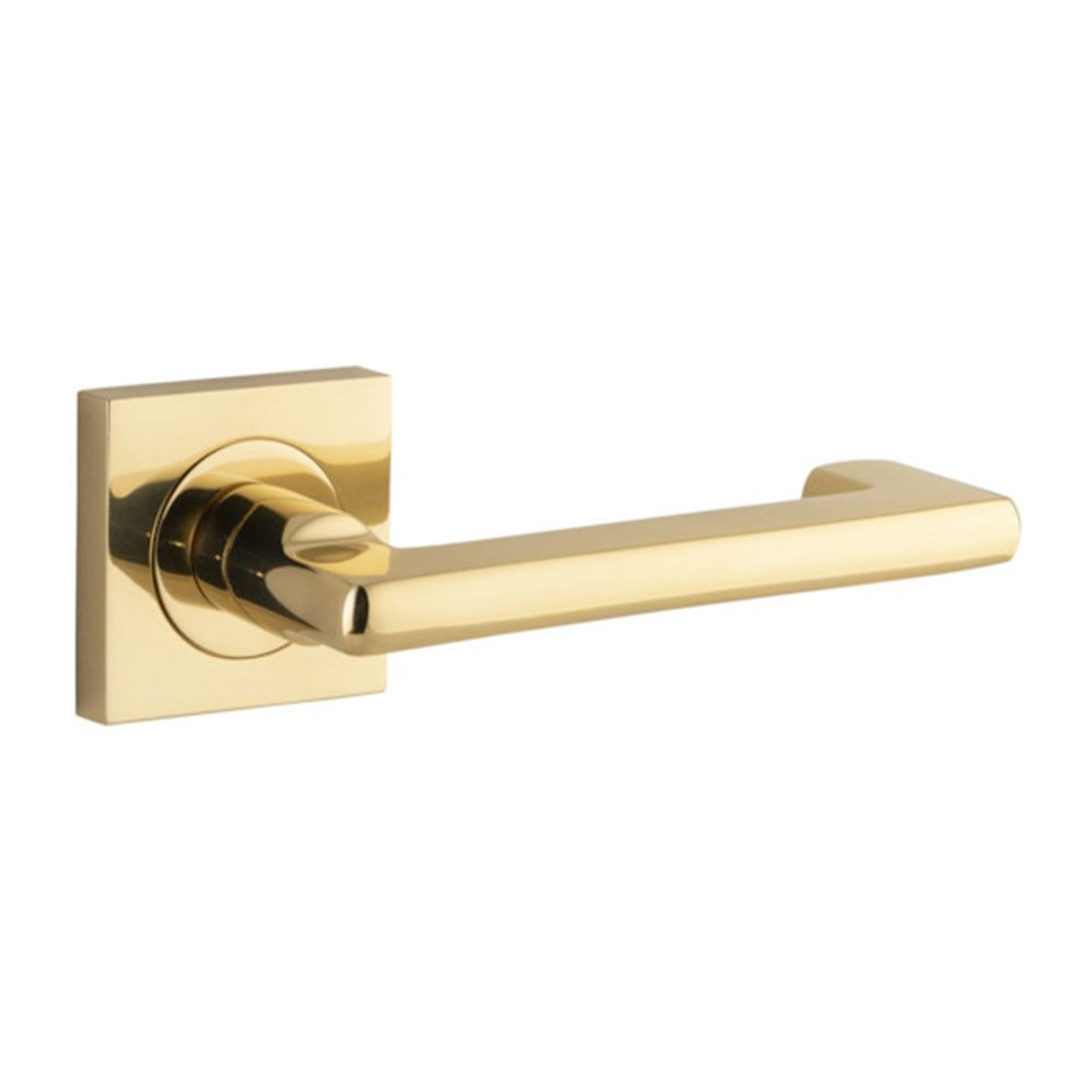 Iver Baltimore Return Door Lever Handle on Square Rose gallery detail image