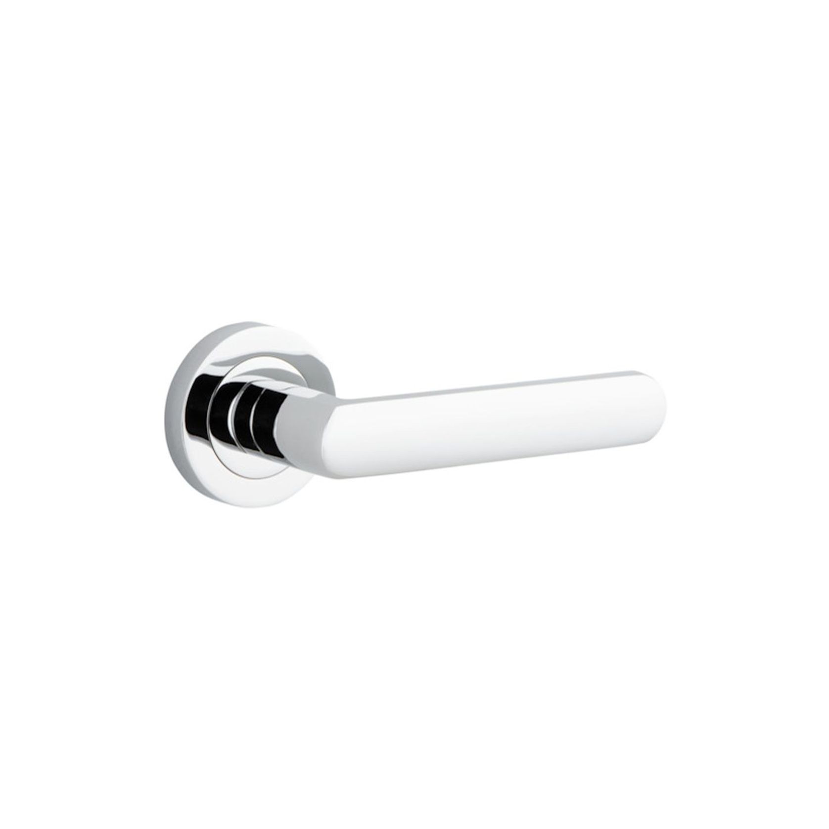Iver Osaka Door Lever Handle on Round Rose gallery detail image
