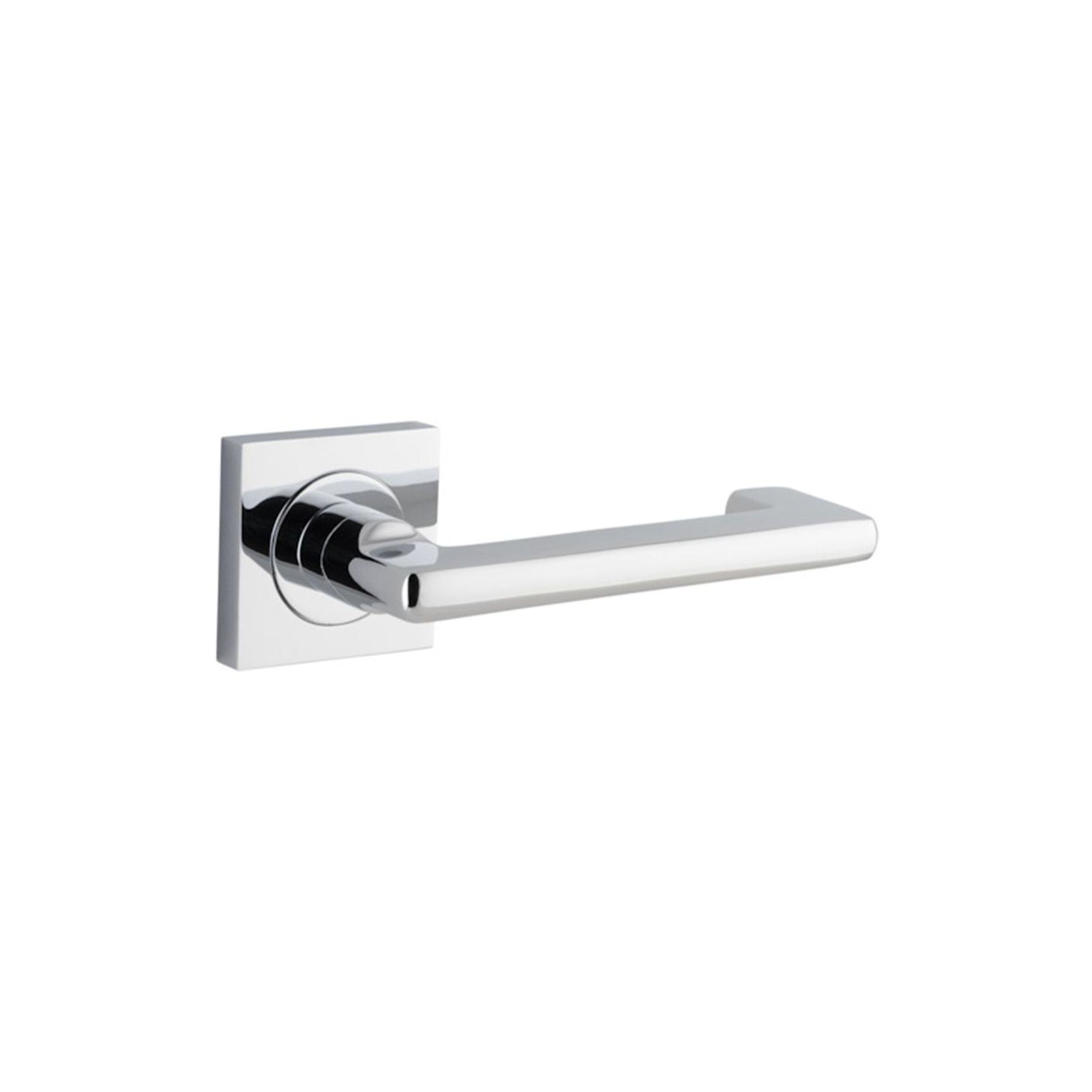 Iver Baltimore Return Door Lever Handle on Square Rose gallery detail image