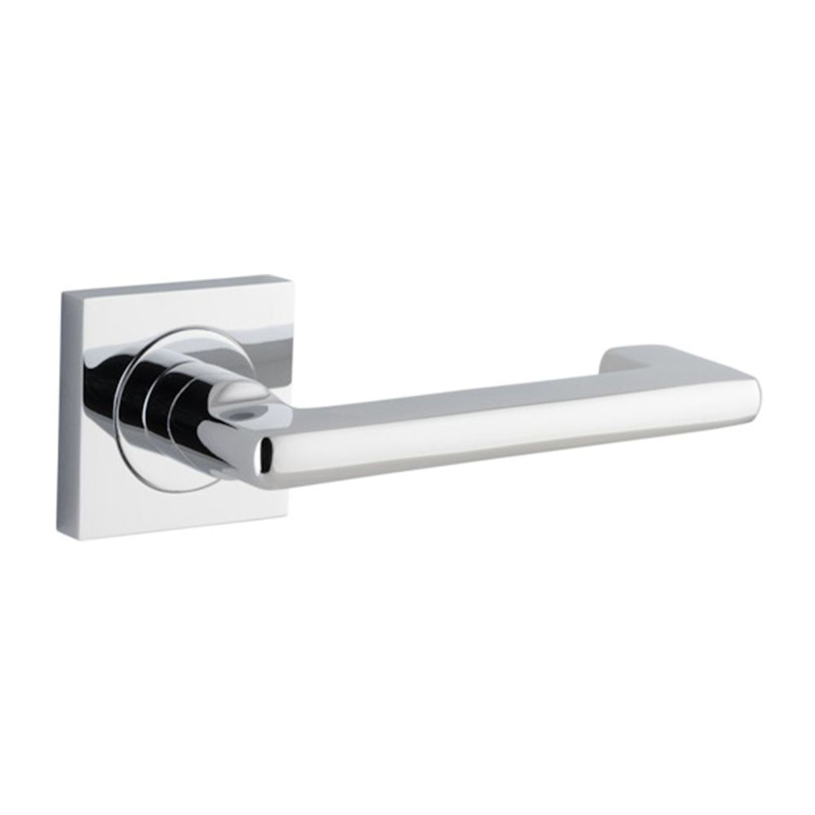Iver Baltimore Return Door Lever Handle on Square Rose gallery detail image