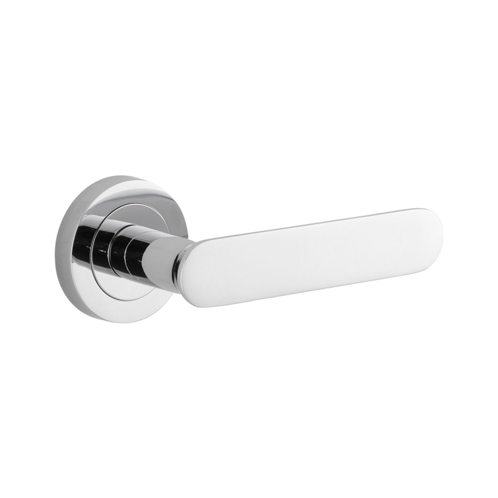 Iver Bronte Door Lever on Round Rose Passage gallery detail image
