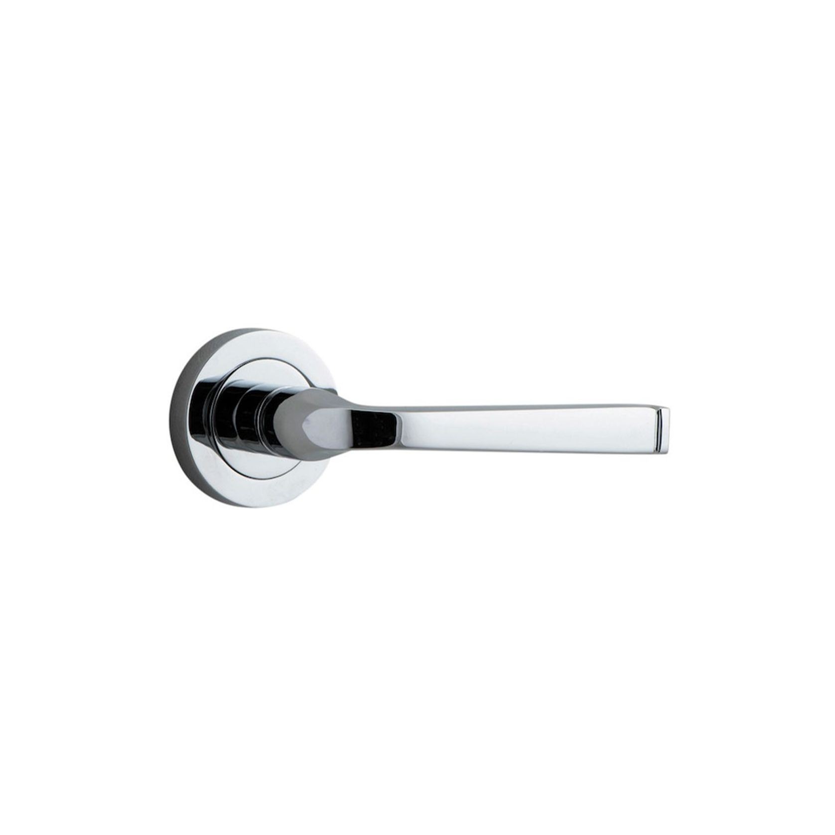 Iver Annecy Door Lever Handle on Round Rose gallery detail image