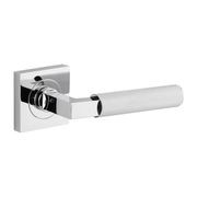Iver Brunswick Door Lever Handle on Square Rose Passage gallery detail image
