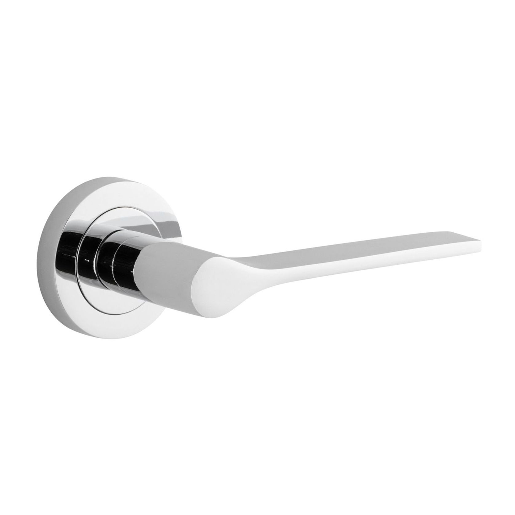 Iver Como Door Lever Handle on Round Rose Passage gallery detail image