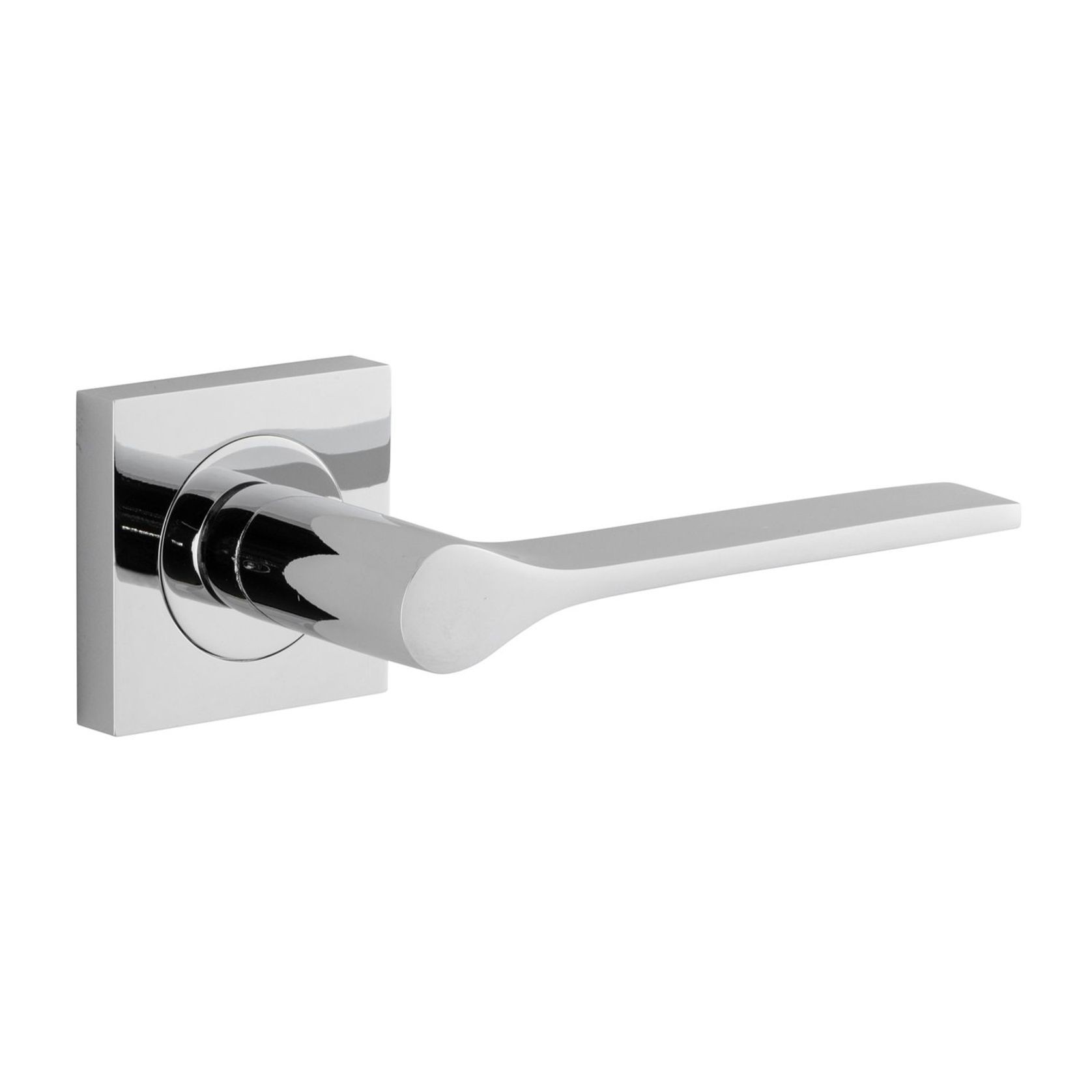 Iver Como Door Lever Handle on Square Rose Passage gallery detail image
