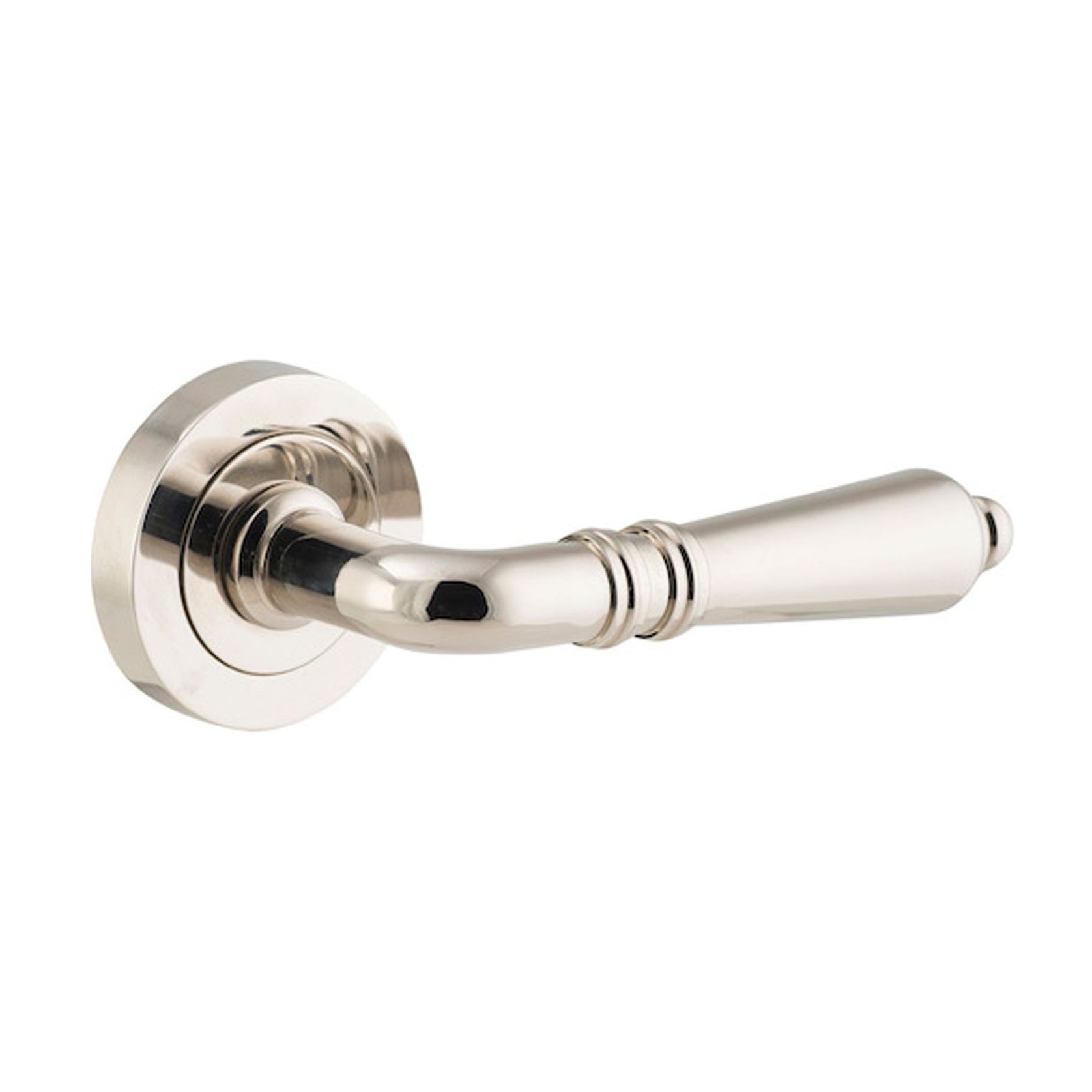 Iver Sarlat Door Lever Handle on Round Rose gallery detail image