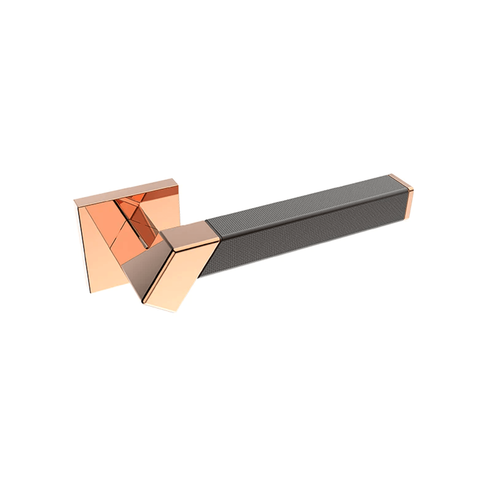 Kawajun Solid Brass and Weave Etched Door Leverset TBT gallery detail image