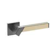 Kawajun Solid Brass and Triune Etched Door Leverset TBT gallery detail image