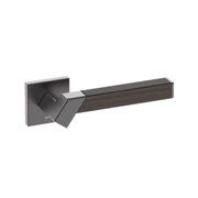 Kawajun Solid Brass and K-Wood Door Leverset TBT gallery detail image