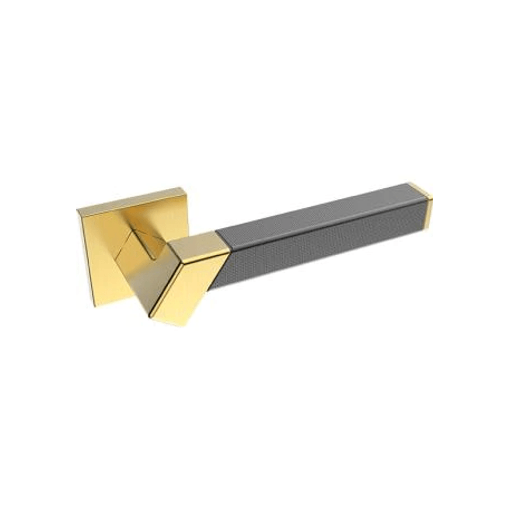 Kawajun Solid Brass and Weave Etched Door Leverset TBT gallery detail image